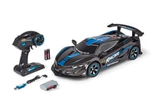 Carson 500404250 1:10 Night Racer 2.0 2,4 GHz 100% RTR Bleu – Voiture télécommandée, éclairage LED, Batteries et télécommande incluses, autonomie d’env. 40 Min