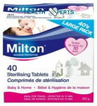 Milton Sterilising Tablets 2 X 40 Maximum Protection For Baby & Home Free P&P