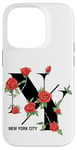 iPhone 14 Pro Floral New York City Graphic Tee Shirts, Cool New York City Case