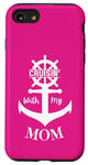 Coque pour iPhone SE (2020) / 7 / 8 Cruisin' With My Mom Ship Ocean Ports Sun Aging Fun Novelty