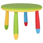 WELL HOME MOBILIARIO & DECORACIÓN Table Basse Ronde pour Enfant en Plastique, Ø70 x H.48cm