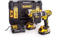 Dewalt Sladdlös Verktygssats Dck266p2t 18V (Dcd796 + Dcf887) 2X5.0Ah, Tstak Ii-Väska