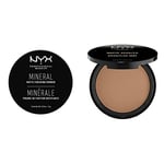 NYX Professional Makeup Poudre de Finition Minérale, Poudre Libre, Fini Mat, Contrôle de la Brillance, Teinte : Light/Medium & Poudre Compacte Bronzante Corps et Visage Matte Bronzer, Medium