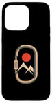 Coque pour iPhone 15 Pro Max Mousqueton de montagne minimaliste