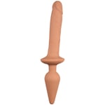 Strap-On-Me Switch Plug-in Realistic Dildo L - Nude