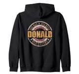 Mens Donald The Man The Myth The Legend First Name Donald Zip Hoodie