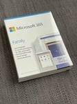 Microsoft Office 365 Family 6 User Word Excel Outlook Mac & Windows PCs Mobile