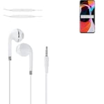 Headphones for Xiaomi Mi 10 headset in ear plug white