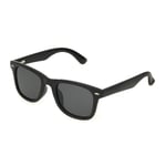 Foster Grant Mens Square Sunglasses - Shiny Solid Black   sfgs24211