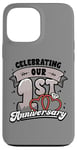 iPhone 13 Pro Max 1st Wedding Anniversary Celebrating 1 Year Matching Gift Case