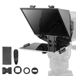 VEVOR Téléprompteur 13" Alliage d'Aluminium avec Spectroscope Réglable, Télécommande, pour Youtube, Twitch, Zoom, Prend en Charge DSLR/Webcam/Smartphone, pour Enregistrement Vidéo/Diffusion en Direct