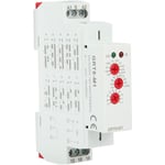 Relais temporisé GRT8-M1 avec 10 fonctions 35MM montage rail DIN AC/DC 12V 240V 50-60Hz