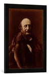 Kunst für Alle 'Image encadrée de Nadar Jacques Offenbach (1819–80), German Composer, Portrait Photograph, d'art dans Le Cadre de Haute qualité Photos Fait Main, 40 x 60 cm, Noir Mat