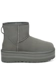 Ugg Classic Mini Platform Rainstorm Boots - Grey