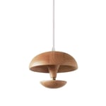 GaoF Nordic Modern Kitchen Island Pendant Light Creative Mushroom Shape Hanging Ceiling Lamp Solid Wood LED 5W Chandelier Adjustable Linear Lamps for Coffee Shop,Bar And Loft