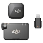 DJI Bundle of Mic Mini (2 TX + 1 RX) + Adaptateur pour téléphone Mobile (Lightning), Ultra-léger, Audio de Haute qualité, Annulation du Bruit, Microphone sans Fil pour iPhone, vlog, Streaming