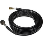 Tuyau de rallonge 10 m compatible avec Kärcher K6, k 5.91 md t 200, k 6.80 m t 250 nettoyeur haute pression avec connexion M22 x 1,5, noir - Vhbw