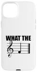 Coque pour iPhone 15 Plus What the F Note de musique drôle Professeur de musique Meme