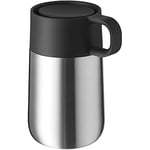 WMF Mug de voyage Impulse - En acier inoxydable - 0,3 l - Fermeture automatique - Ouverture à 360° - Garde les boissons au chaud pendant 6 h / 12 h au froid - Mat