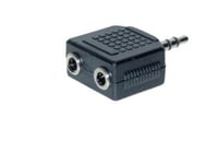 Shiverpeaks Basic-S Lydadapter 3,5 Mm Jack-Plugg - 2 X 3,5 Mm Jack-Kontakt, Stereo, I Polybag Med Euro-Plugg (Bs57080)