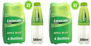 Lucozade Apple Blast 380ml x 8 Energy Drink bottles