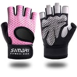 SIMARI Gants de Levage Gants de Fitness pour Hommes et Femmes,Support du Poignet + Protection complète de la Paume,Parfait pour l'entraînement de Levage Bodybuilding, Bike, Boating, etc.SMRG902