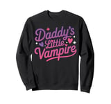 Daddy's Little Vampire Sweet Tiny Bites Halloween Dad Kids Sweatshirt