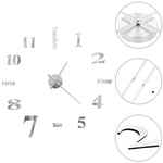 Horloge murale 3D Design moderne 100 cm XXL Argenté vidaXL - Argent