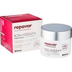 Repavar - Crème Hydratante pour le Visage - Rose Musquée, Acide Hyaluronique et Collagène - Enrichie en Vitamine E et Beurre de Karité - Régénère la Peau et Retarde les Signes de l'Âge - 50 ml