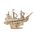 Rolife Bateau à Voile Puzzle 3D Maquette Bois,Modélisme pour Adultes à Construire,Décoration du Bureau de la Maison Idée de Cadeau de Noël TG305