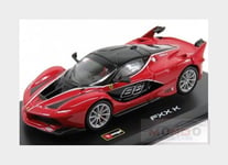 1:43 Burago Ferrari Fxx-K #88 2015 Con Vetrina With Showcase Red Black BU36906R