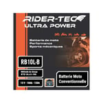 Rider Tec - Batterie Moto Rb10l-b Conventionnelle 12v 10ah 120a Rider-tec