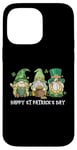 Coque pour iPhone 14 Pro Max Gnomes irlandais heureux de la Saint-Patrick