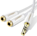 Splitter Audio Jack 3.5mm Mâle vers 2 Prises Jack 3.5mm Femelles, 20cm