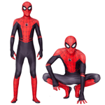 Långt Hemma Spiderman Cosplay Kostym Vuxna Spider-man Zentai Dräkt Jumpsuit 190cm