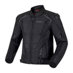 OZONE MOTO Pulse Veste de Moto Homme | Protections Coudes et Épaules | Membrane Imperméable et Doublure Thermique Amovible | Curseurs d'épaule | 3 Canaux de Ventilation