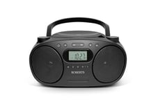 Roberts ZoomboxFM Stereo CD/FM/AM Portable Music Player - Black