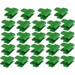 Lot de 24 clips en plastique pour serre, filet, tuteur Diamètre extérieur de 11 mm