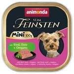 Animonda vom Feinsten Adult Mini 32 x 100 g - Med oksekød, and + oregano