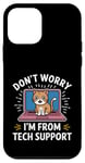 Coque pour iPhone 12 mini Funny Tech Support Chat Humour Logiciel de cybersécurité pour ordinateur portable