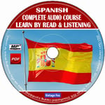 Spanish Language Course Learn By Read & Licensing Beginners To Advance MP3 CD