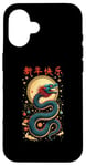 Coque pour iPhone 16 2025 Chinese New Year Dragon Art - Lunar Celebration Design