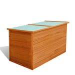 Boîte de rangement de jardin Coffre de rangement extérieur Bois vidaXL