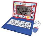 Lexibook, Spidey and his Amazing Friends, Educational Laptop French/English, Toy for Children, 170 Activities to Learn, Play Games and Music, Large Screen, Red/Blue, JC599SPi1