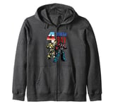 Transformers 4th Birthday Optimus Prime And Bumblebee Poster Zip Hoodie