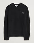 Maison Kitsuné Bold Fox Lambswool Crew Neck Black