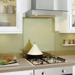 Clear Toughened Heat Resistant Glass Splashback - Pre-Drilled Holes & Fixings (80 x 90cm)