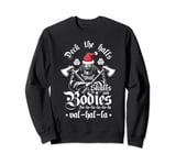 Deck The Halls With Skulls And Bodies Funny Viking Christmas Sweatshirt