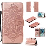 iPhone 7/8/SE (2020/2022) - Mandala Plånboksfodral - Roséguld Roséguld Rose gold Rose gold