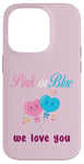 Coque pour iPhone 14 Pro Ballons roses ou bleus